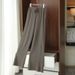 Aria Basics 2025 Autumn Winter New Wide-Leg Loose Plus Size Casual High-Waist Thickened Knitted Pants For Women_ecoleips.com