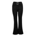 AD138 New Fashionable Sexy Hot Girl Micro Flare European And American Style Square Buckle Belt Slim Fit Comfortable_ecoleips.com