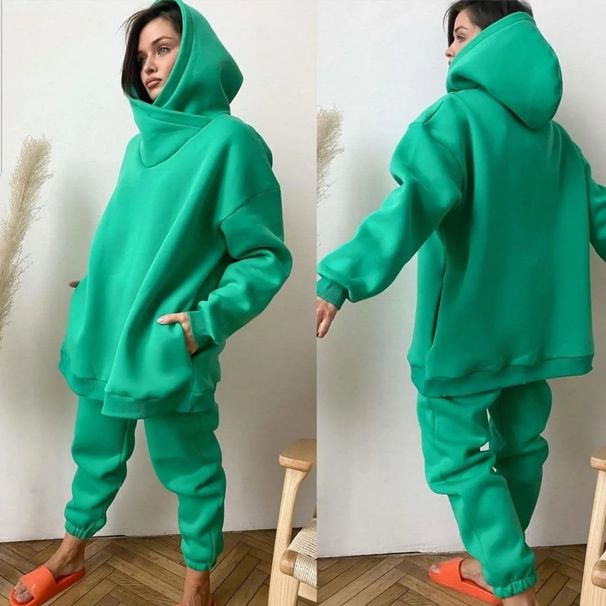 New Autumn And Winter Women's Fashion Casual Sweater Set Two-piece Set_ecoleips.com