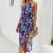 Independently Designed 2024 Summer European And American Sexy Camisole Flowing Printed A-line Dress, In Stock_ecoleips.com