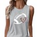 Women's Clothing Women's Sleeveless Vest Loose Summer Top T-Shirt Style Printed Fashion For Ladies For Formal & Casual_ecoleips.com