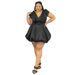 Women’s Clothing Summer New Retro French Design Sense V Neck Waist Slimming Sleeveless Dress_ecoleips.com