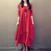 European And American Best-selling Cotton And Linen Comfortable Loose Short Sleeved Dress_ecoleips.com