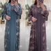 African Best-selling Women's Clothing, Digital Print Cardigan Robe, Cross-border Hot-selling European And American_ecoleips.com