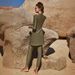 Women's Clothing Arab Swimsuit Two Piece Conservative Beach Surfing Sun Protection Swimsuit Solid Color Long Sleeves_ecoleips.com