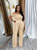 Women's Clothing Casual One Shoulder Slim Fit Sexy Sports Style Trousers Niche Suit_ecoleips.com