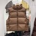 girl Girl 2025 New Women's Jacket Short Stand Collar Vest Fashion Design Loose White Duck Down Coat Trendy_ecoleips.com