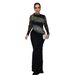 Women's Clothing Hot Diamond Backless Elastic Hip Wrapped See Through Dress_ecoleips.com