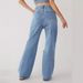 Hong Kong Style High-waisted Ripped Wide-leg Jeans For Women, Summer Thin Washed Loose Slimming Straight Floor-length_ecoleips.com