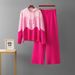 European And American Style Autumn Winter Fashion Set Solid Color Hooded Sweatshirt Casual Two Piece Women's Clothing_ecoleips.com