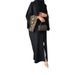 MQ107 Foreign Trade Cross-Border E-commerce Independent Site Arabic Embroidered Fashionable Outerwear Abaya Robe_ecoleips.com