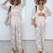 Women’s Long-Sleeve Shirt & Loose Trouser Set – Elegant Autumn/Winter Office & Holiday Outfit_ecoleips.com