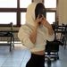 Spice Girl Hooded Fleece Thickened Long-sleeved Short Sweater Women's Autumn And Winter New Design Sense Niche_ecoleips.com