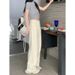 ng2510292 Ng2510292 Design Sense Style Pattern White High Waist Diamond Grid Jeans For Women New Jacquard Slimming Wide Leg_ecoleips.com