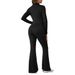 Women's Clothing Pregnant Women Slim Fashion Temperament Belly Lifting Hip Zipper V Neck Jumpsuit_ecoleips.com