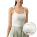 CANVAUS Women's Short Black White Crop Top Chest Pads, Large Round Neck, Suitable For Both Inner And Outer Wear, With A_ecoleips.com