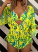 Aria Basics New Cross-Border European And American Bikini Three-Piece Loose Sexy Mesh Two-Piece Swimsuit For Women_ecoleips.com