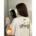 Women's Korean Style Fleece Lined round Neck Sweatshirt Autumn Winter Thickened Machine Embroidered Warm Casual Fashionable Sweater_ecoleips.com