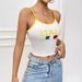 Women's Clothing INS Versatile Printed Short Camisole Trend_ecoleips.com