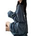 Korean Style Long Sleeved T Shirt for Women 100% Combed Cotton plus Size Relaxed Fit Japanese Style Top for Autumn 2024_ecoleips.com