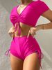 Women's Clothing Suit Sexy Lace Bow Fashionable Beach Suit_ecoleips.com