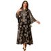 Verve AB423 Muslim Embroidered Sequin Abaya Plus Size Women's Dress New Style_ecoleips.com