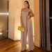 Summer Women's Long Loose Top And Solid Color Trousers Set American Fashion_ecoleips.com