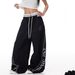 Women's Trendy Hip Hop Street Dance Sweatpants Curved Drape Casual Pants for Autumn Jazz Dance England Style Fashion_ecoleips.com