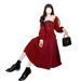 Women's High Waist French Style Age-Reducing College Autumn Winter Dress Mid-Length Plus Size Fat MM Skirt Trendy_ecoleips.com