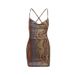 Y2k Women's Spaghetti Strap Bodycon Mini Dress - Sexy High Waist V-Neck Sling Dress For Night Out & Street Style_ecoleips.com