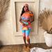 Women's Floral Print High-Waist Lounge Set Comfortable Two-Piece Outfit for Casual Wear Home Vacation Drop Shoulder Top And Pants_ecoleips.com