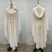 Verve Long Robe Muslim Shawl Hooded Cape Dress Batwing Sleeve Beaded Beige_ecoleips.com