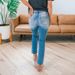 Summer New Style Simple Washed Mid-Waist Straight-Leg Jeans Europe And America 2023 Cross-Border Casual Versatile_ecoleips.com