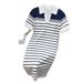 Yiyi Women's Striped T-Shirt Dress Summer 2025 New Cross Border Style Hot Selling Pullover Dress European American Fashion_ecoleips.com