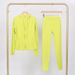 Women's Lightweight Hooded Jacket & Cropped Pants Set - Stretchy Nylon Spandex Activewear For Yoga, Running & Gym_ecoleips.com