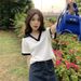 2025 Summer New Top Short Ins Trendy Design Sense Niche Sweet And Spicy Style Pure Desire Spice Girl Short-sleeved T-shirt Women_ecoleips.com