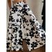 Womens Summer Casual Floral Print Flare Pants Loose Wide Leg Flowy Trousers Lightweight Mid Waist Boho Summer Pants_ecoleips.com