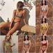 Women's Sexy Leopard Print Two Piece Swimsuit Push Up Bikini Set European American Style Summer Swimwear_ecoleips.com