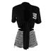 European And American Style Women's Striped Two-Piece Set Sexy Casual Shorts And T-Shirt Combo For Summer_ecoleips.com