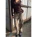 Women's Clothing Retro Leopard Jeans Hip Hop Trend Washed Distressed Wide Leg Straight Trousers Jeans_ecoleips.com