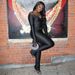 A390ST 2025 Spring New Solid Color V-neck Sexy Long Sleeve Top High Waist Women's Pants Set_ecoleips.com