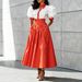 Women's Summer Fashion Casual Skirt Set American Style Professional Top And Long Skirt Two Piece Outfit_ecoleips.com