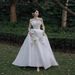 2026 New Style Strapless Light Wedding Dress Elegant Simple White Tulle Dress French Luxury Travel Photography Welcome Dress_ecoleips.com