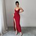 Women's Sexy High-Slit Bodycon Dress - Slim Fit Suspender Mini Skirt | Summer Stretchy One-Step Skirt | European & American Style_ecoleips.com