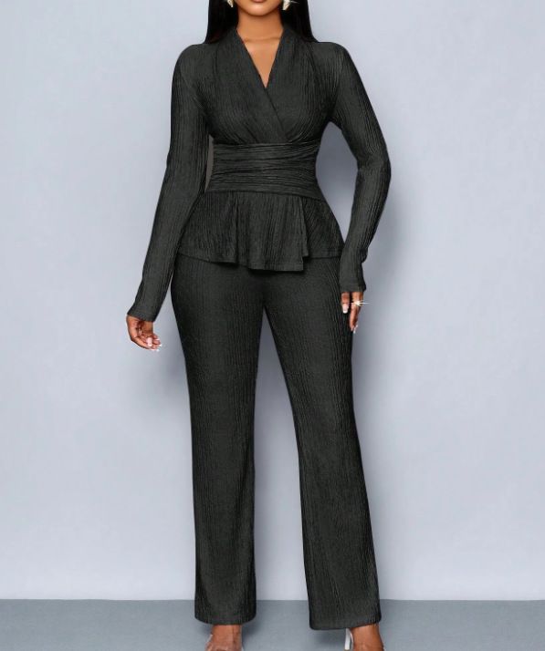 Cross-border 2025 Summer New Slim-Fit Solid Color Long-Sleeve Suit_ecoleips.com