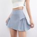 Women’s Clothing Summer Quick Drying Short Skirt Badminton Sports Skirt High Waist Anti Exposure A Line Marathon Running Fitness Tennis Skirt_ecoleips.com