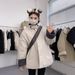 girl Factory Direct Retro Black And Gray Plaid Reversible Padded Jacket For Women Winter Petite Lazy Loose Cotton Coat_ecoleips.com