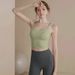 Sports Underwear Women's Spring And Summer Beauty Back Integrated Fitness Bra Gathering Shock-proof Collection Sub-breasts Yoga Clothes Vest Sling_ecoleips.com