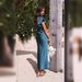 2023 New Cross-Border European And American Women's Fashion Elegant Solid Color Sweetheart Neck Short Sleeve Slim Fit_ecoleips.com