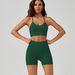 Women's Clothing Beautiful Back Yoga Yoga Vest Set Spaghetti Strap Sports Bra High Waist Belly Control Peach Butt Yoga Shorts_ecoleips.com